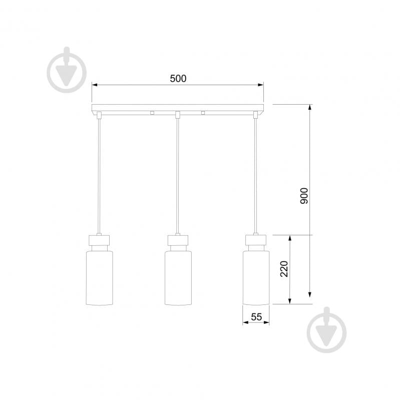 ВІТРИНА! Підвіс Strotskis Amado 50115/3 3x15 Вт E14 бронза/чорний 50115/3 (чорний) - фото 4