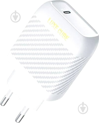 Мережевий зарядний пристрій Luxe Cube Dynamic 18 W (1 USBх3 A) White - фото 1