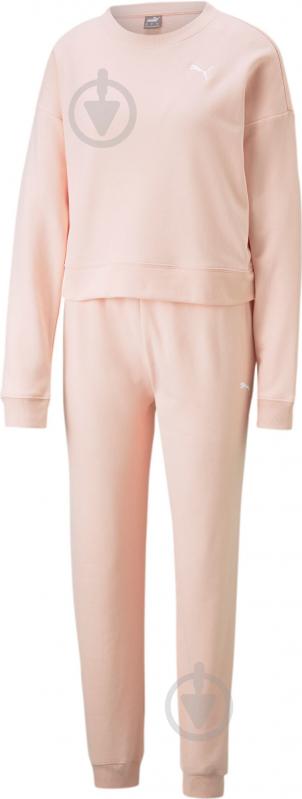 Спортивний костюм Puma LOUNGEWEAR SUIT TR ROSE DUST 67370266 р.M рожевий - фото 1