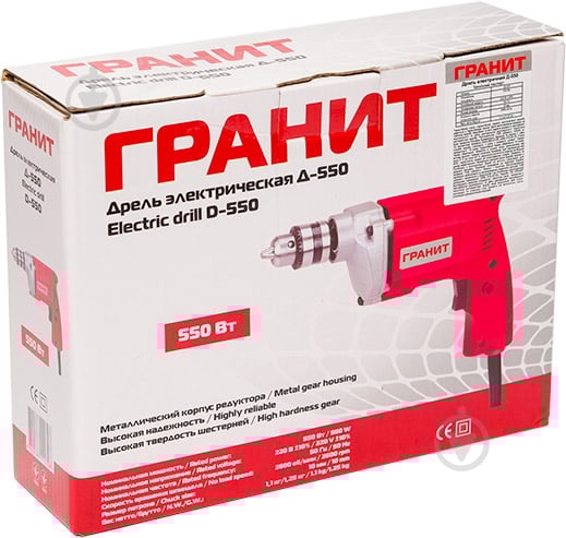 Дрель безударная Гранит Д-550 844114 - фото 6 Дрель безударная Гранит Д-550 844114 - фото 6