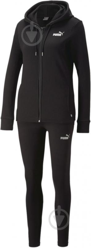 Спортивный костюм Puma METALLIC TRACKSUIT TR PUMA BLACK 67370101 р.S черный - фото 1