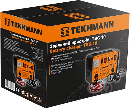 Зарядний пристрій трансформаторний Tekhmann TBC-10 5 А 60 А/ч (844134) - фото 4