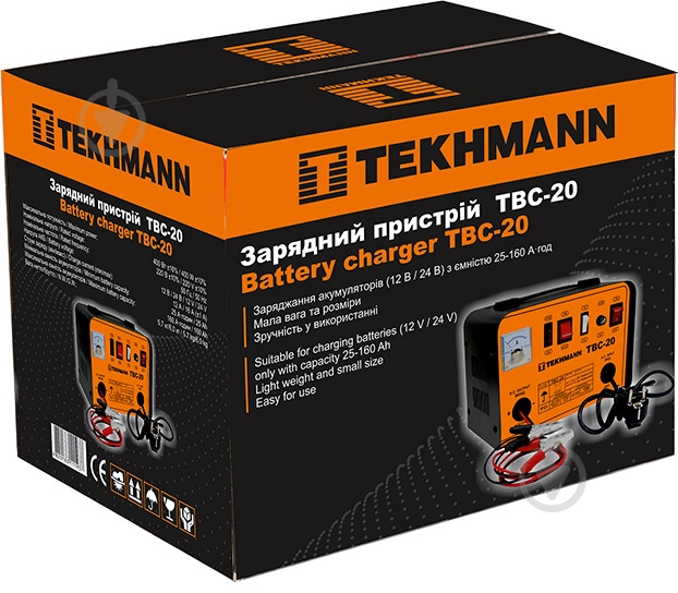Зарядное устройство трансформаторное Tekhmann TBC-20 12 А 160 А/год (844136) - фото 5