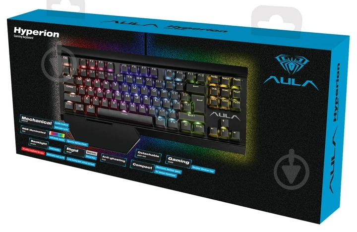 Клавіатура Aula Hyperion Mechanical RGB Wired Keyboard USB (6948391221755) - фото 5