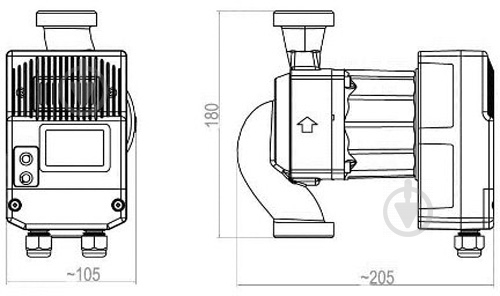 Циркуляційний насос Roda Delta HE120-32-180 - фото 2