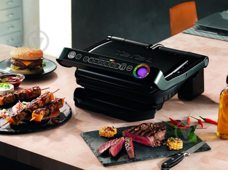 Гриль-барбекю Tefal OptiGrill+ GC712834 - фото 5