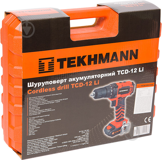 Шуруповерт аккумуляторный Tekhmann TCD-12 Li 843865 - фото 7