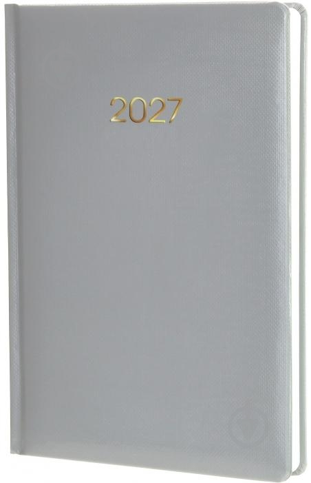 Щоденник датований Spectrum Economix A5 2026 E21845 сірий - фото 1