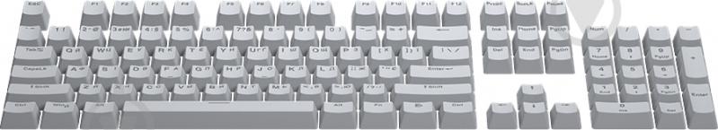 Набор кейкапов Hator PBT Ukr/Eng/Ru серый (HTS-137) - фото 2 Набор кейкапов Hator PBT Ukr/Eng/Ru серый (HTS-137) - фото 2