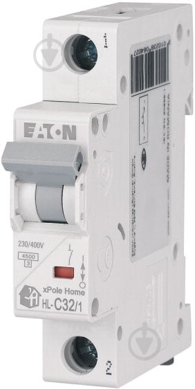 Автоматический выключатель Eaton 1п 32A HL-C32/1 4,5kA 194734 - фото 1