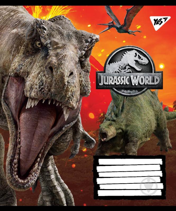 Тетрадь школьная Jurassic World. Genetic failure А5/12 в клетку YES - фото 1