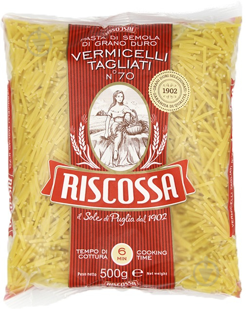 Макарони Riscossa Vermicelli Tagliati 0,5 кг - фото 1