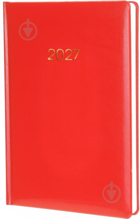 Дневник датированный Spectrum красный Optima A5 2027 E21849 красный - фото 1