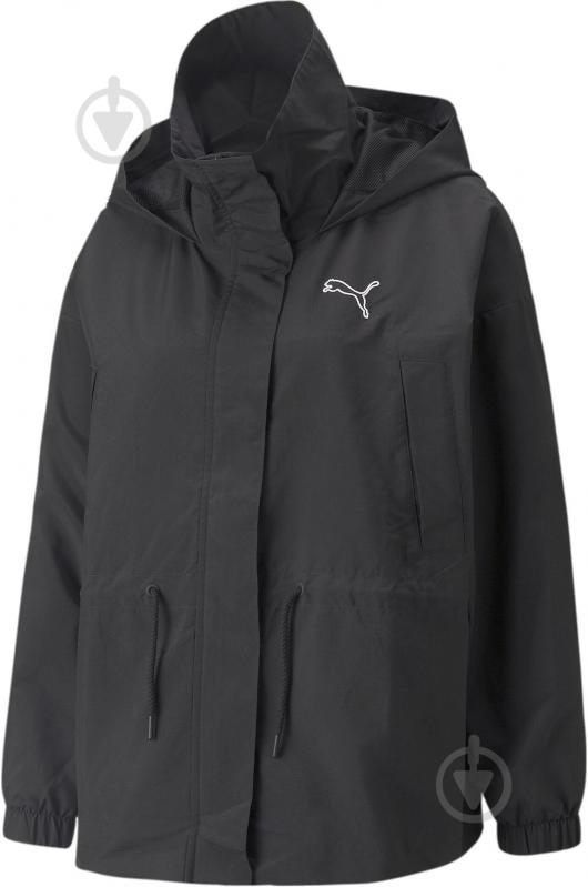 Вітрівка жіноча Puma HER JACKET PUMA BLACK 84748801 р.XL чорна - фото 1