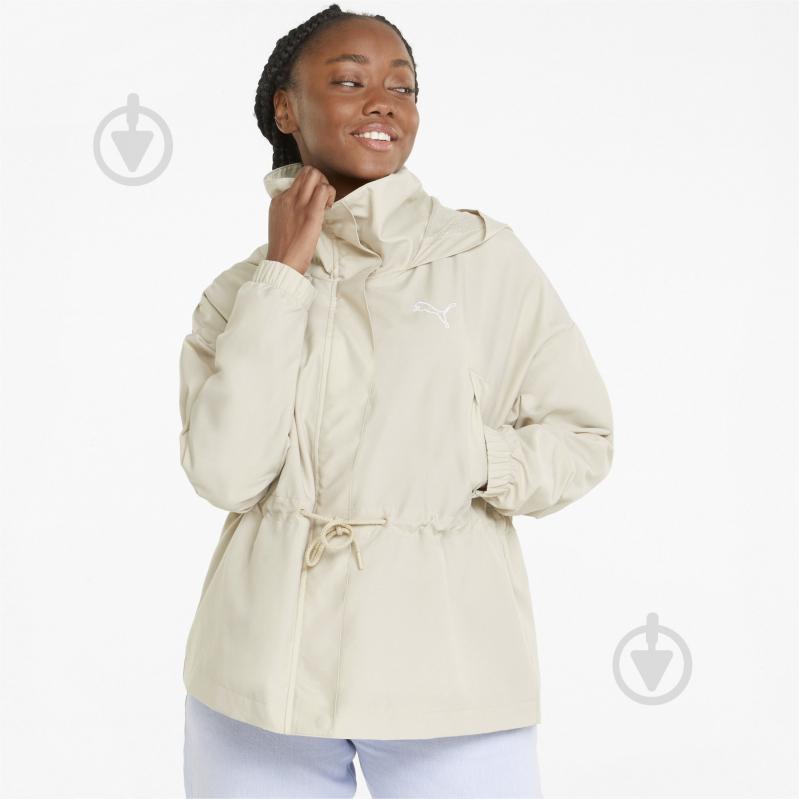 Ветровка женская Puma HER JACKET PUTTY 84748864 р.S бежевая - фото 3