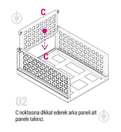 Ящик-органайзер TURAN PLASTIK TRN-201 белый 185x340x450 мм - фото 5