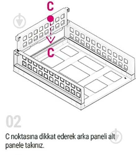 Ящик-органайзер TURAN PLASTIK TRN-200 белый 115x340x450 мм - фото 4