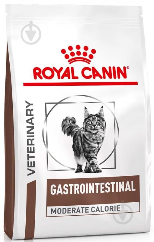 Корм сухий для котів Royal Canin Gastrointestinal Moderate Calorie + 4 пауча (11532) 2 кг - фото 1 Корм сухий для котів Royal Canin Gastrointestinal Moderate Calorie + 4 пауча (11532) 2 кг - фото 1