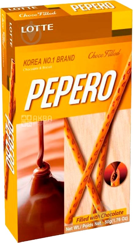 Соломка ЛОТТЕ з шоколадною начинкою 50 г (Pepero Nude) - фото 3