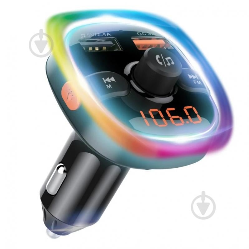 FM-трансмиттер Vibe RGB 15W FMAA-02BK - фото 1