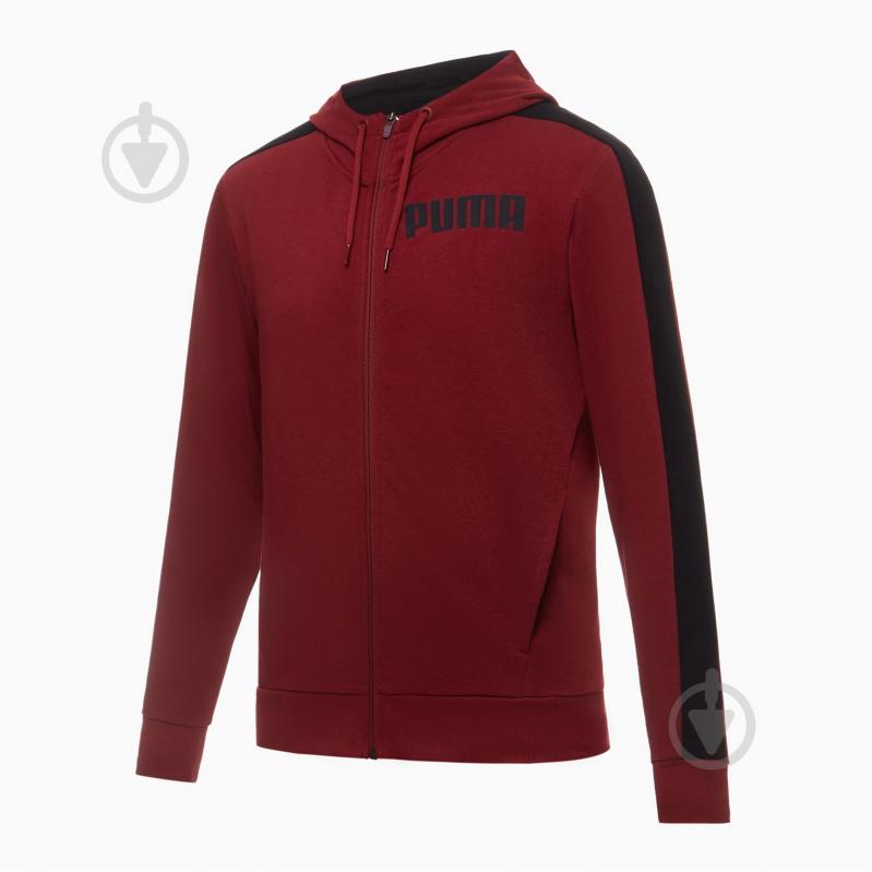 Джемпер Puma Contrast FZ Hoody FT M 85173409 р. XL красный - фото 1 Джемпер Puma Contrast FZ Hoody FT M 85173409 р. XL красный - фото 1