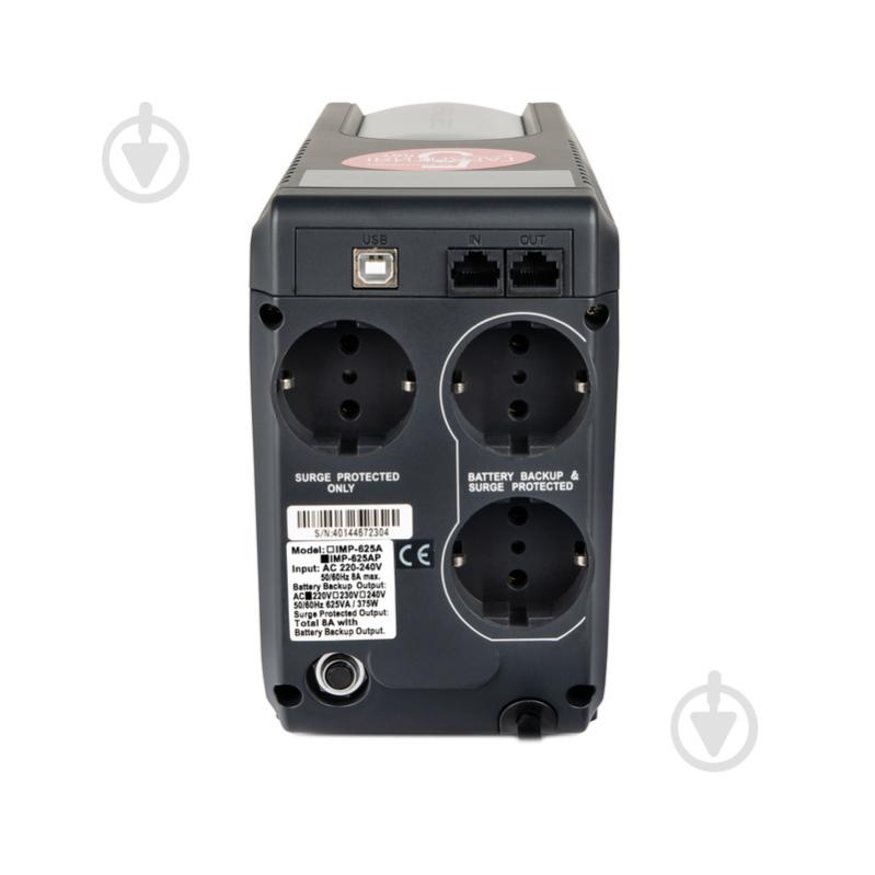 Джерело безперебійного живлення (ДБЖ) Powercom IMP-625AP Schuko IMP-625AP.SH - фото 3