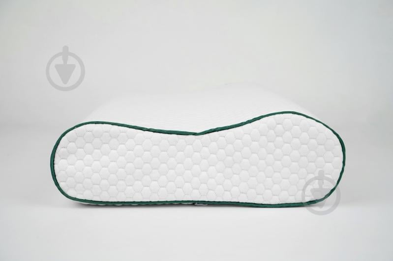 Подушка ортопедична Noble Star M Highfoam 49x32x10,5 см білий із зеленим - фото 2