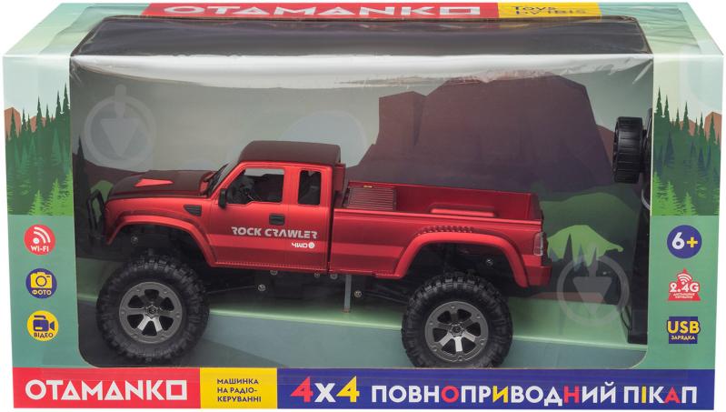 Автомобіль на р/к OTAMANKO 4x4 повнопривідний пікап з камерою червоний 1:16 532.01.39 - фото 10