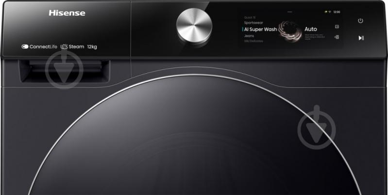 Сушильная машина Hisense DH7S107BB + стиральная машина WF7S1247BB - фото 4