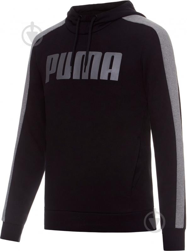 Джемпер Puma Contrast Hoody FL M 85289402 р. XL чорний - фото 1