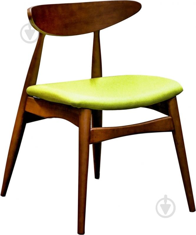 Стілець обідній Nice Day горіх/зелений - фото 1
