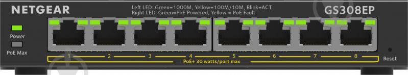 Комутатор NETGEAR GS308EP - фото 3