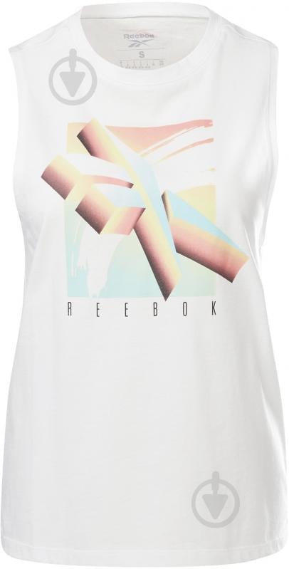 Майка Reebok REEBOK RETRO VECTOR TANK GI8406 р.S белый - фото 1