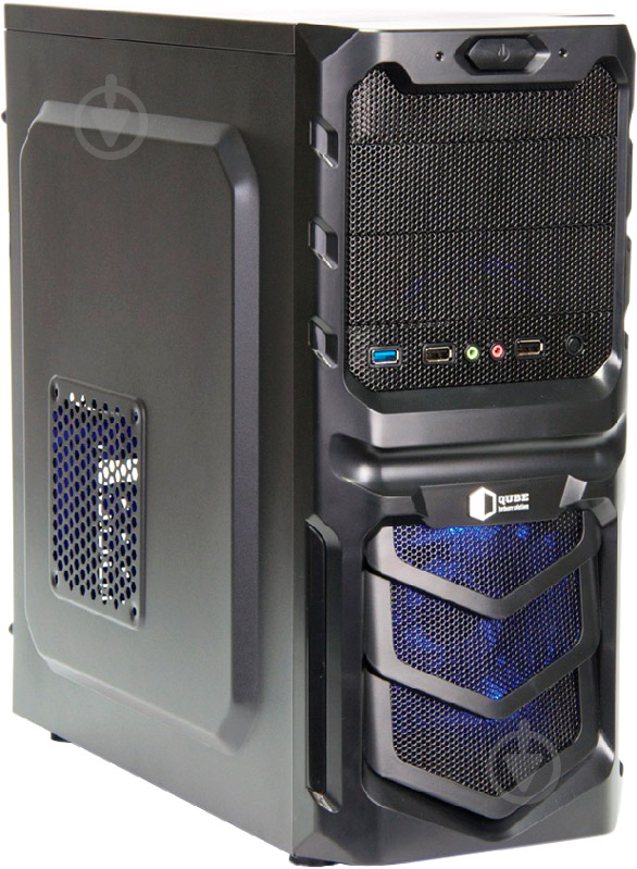 Корпус QUBE QB17A 400W APFC Black (QB17A_MB4U3) - фото 1