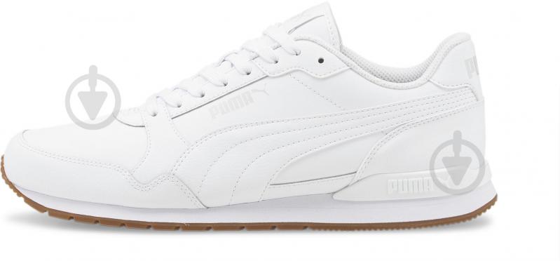 Кроссовки мужские Puma ST RUNNER V3 L PUMA WHITE-PUMA WHITE-GUM 38485505 р.42 белые - фото 1