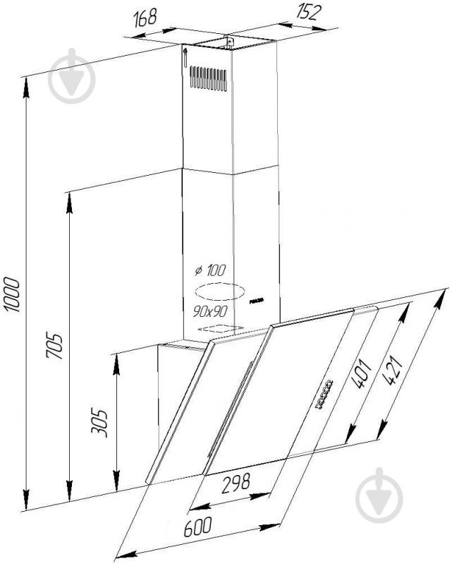 Вытяжка Pyramida KZ 60 IV - фото 11