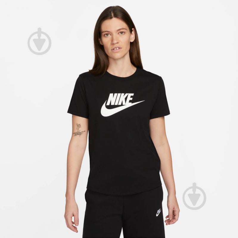 Футболка Nike W NSW TEE ESSNTL ICN FTRA DX7906-010 р.M черный - фото 1