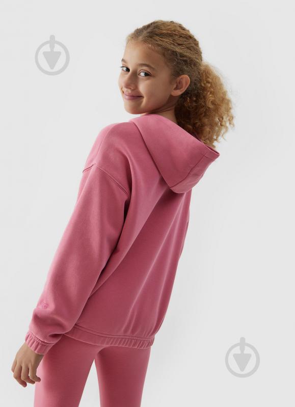 Джемпер 4F SWEATSHIRT F639 4FJAW23TSWSF639-54S р.122 рожевий - фото 2