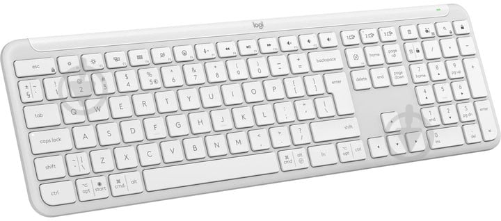 Клавіатура бездротова Logitech Signature Slim K950 (920-012466) white - фото 1