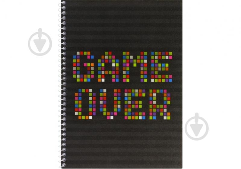 Блокнот Pixel: Game Over А5 (150х200) 60 арк. клітинка Cool For School - фото 1