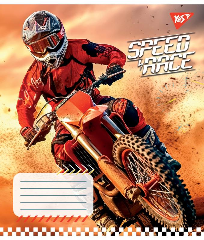 Тетрадь школьная 36 листов клетка Speed race (767337) YES - фото 4 Тетрадь школьная 36 листов клетка Speed race (767337) YES - фото 4