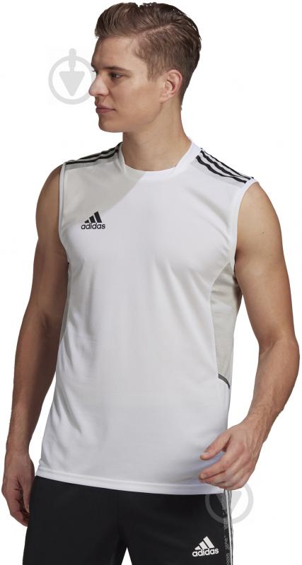 Майка Adidas CON21 SL JSY GH7160 р.2XL белый - фото 2