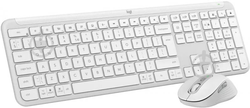 Комплект клавиатура + мышь Logitech Signature Slim Combo MK950 off white - фото 1