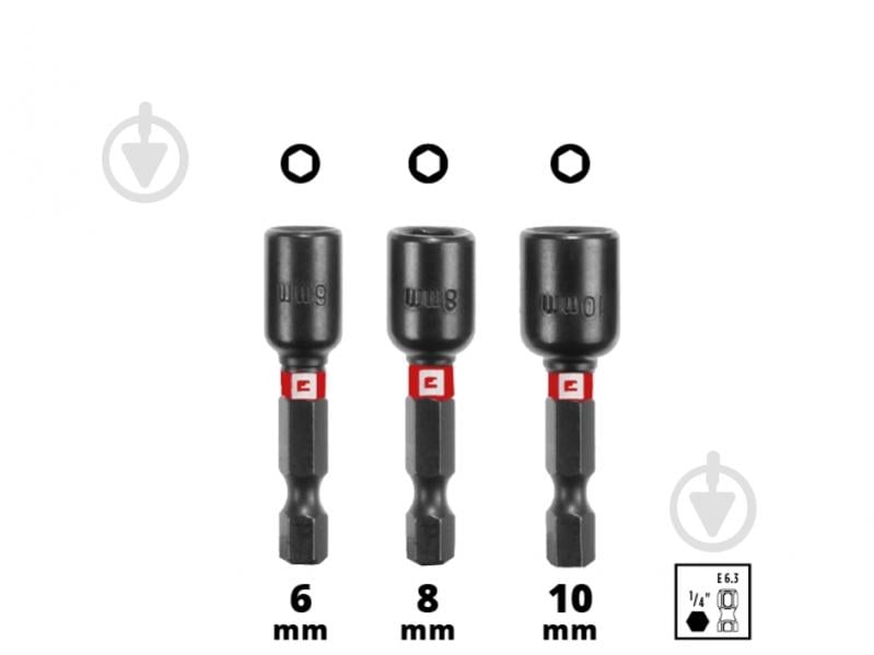 Набір біт і торцевих головок Einhell ударні S-CASE 28 шт. 108703 - фото 7 Набір біт і торцевих головок Einhell ударні S-CASE 28 шт. 108703 - фото 7