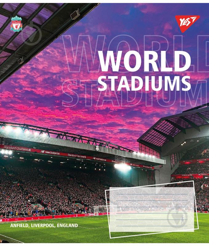 Тетрадь школьная 36 листов клетка World stadium (767073) YES - фото 2 Тетрадь школьная 36 листов клетка World stadium (767073) YES - фото 2