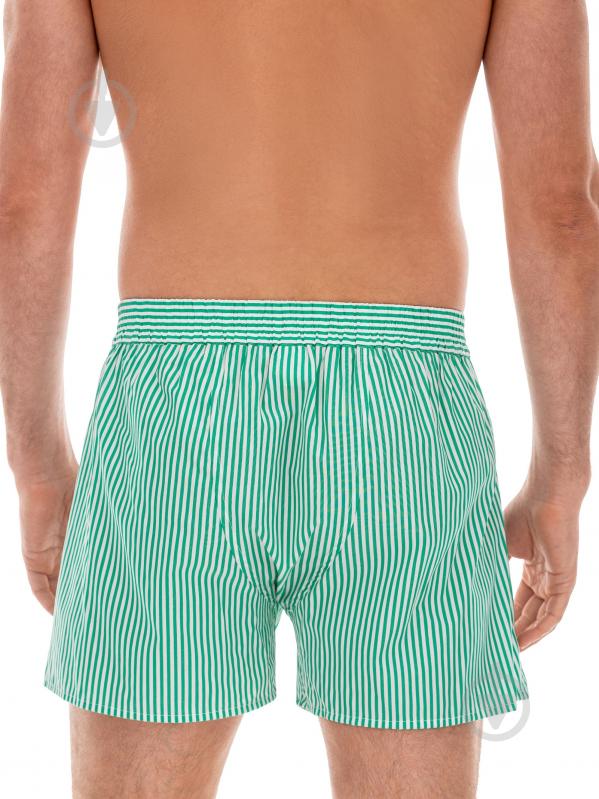 Трусы-шорты мужские German Volf в зеленую полоску 52 2316 L белый - фото 2