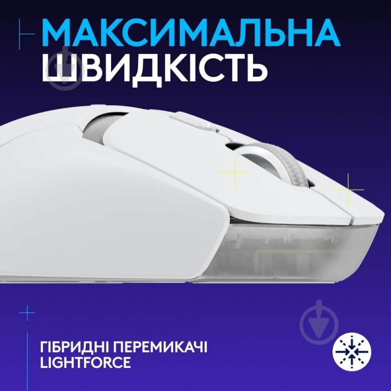 Мышка беспроводная Logitech G309 LIGHTSPEED white (L910-007207) - фото 2