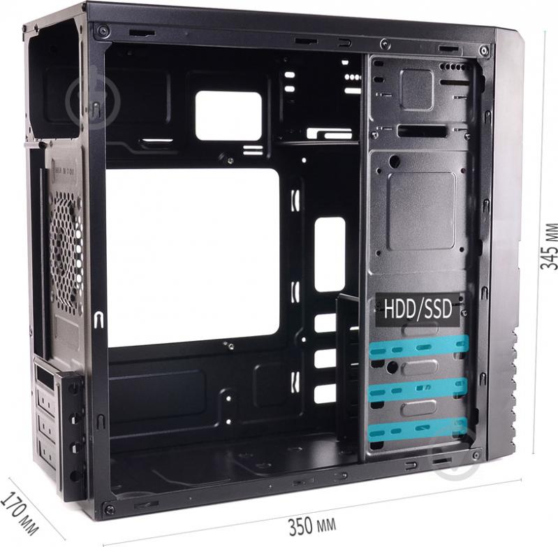 Корпус QUBE QB05M 400W Black (QB05M_MN4U1) - фото 6