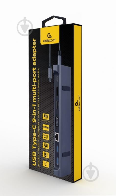 Док-станция Cablexpert dark grey (A-CM-COMBO9-02) - фото 6