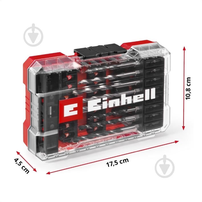 Набір біт і свердел Einhell і торцеві головки M-CASE 39 шт. 108759 - фото 16